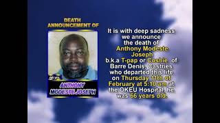Anthony Modeste Joseph short