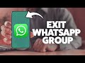 How To Leave A WhatsApp Group 2025 (iPhone & Android)