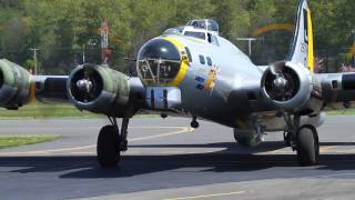 B17 Liberty Belle taxiing in at Boeing Field 05/01/2011