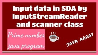 Prime number java program: single dimensional array