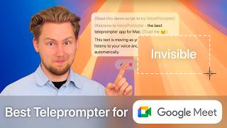 Invisible Teleprompter in Google Meet? Here's How 😁