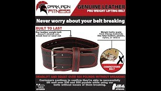 Dark Iron Fitness Genuine Leather Pro Weight Lifting Belt for Men and Women Review