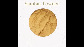 ఘుమ ఘుమలాడే సాంబార్ పొడి Recipe | Sambar Powder Recipe #Samabarpowder #Sambar #SouthIndian