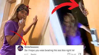 She Acted Like RoomService To Catch Her Cheating Bf & Beat Up His SidePiece!