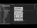 Building a JavaScript application - error handling pt 21