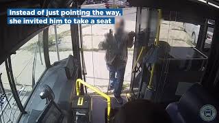 MCTS Driver Helps Rider who is Visually Impaired When Cane Breaks