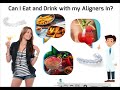 can you eat and drink with your invisalign or clearcorrect aligners in