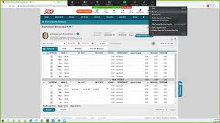 How to log your lunch in ADP web browser