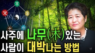 사주팔자에 목(木)이 많은 사람들이 대박나는 방법 5가지