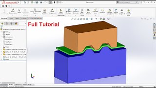 Sheet Metal Embossing Process Animation Tutorial in Solidworks