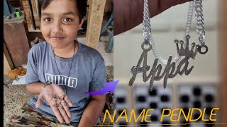 How Name Pendant Are Made | Name Locket Making | Pure Silver | Gold Smith Appa |