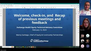 2/12/2025 WAHBE Health Equity Technical Advisory Committee Meeting