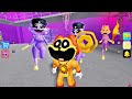 Dog Day vs Cat Nap Lady Monster Barry Prison Run OBBY Full Game Play #roblox