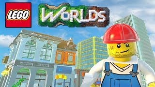 LEGO Worlds - LEGO City Building, TOWN HALL, Police Station \u0026 More! (LEGO Worlds)