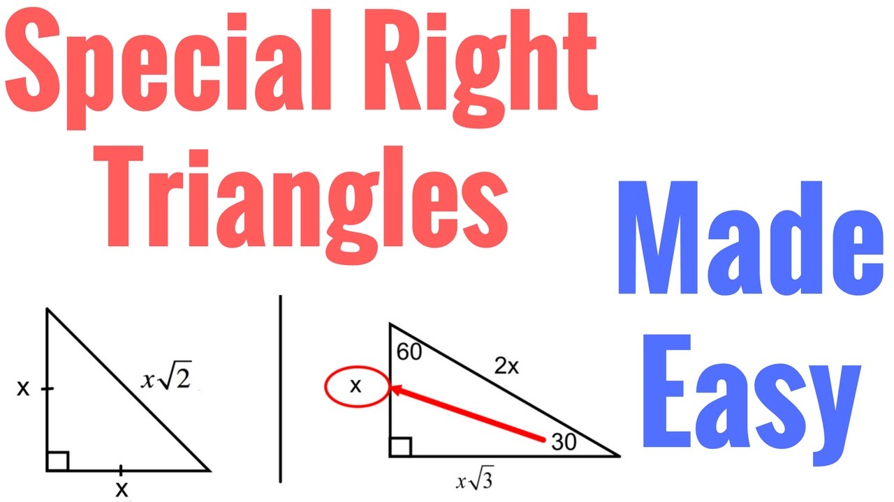 Special Right Triangles Made Easy! - YouTube