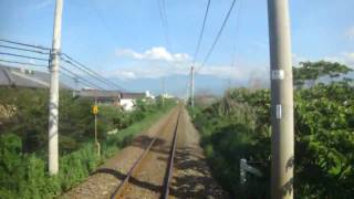 JR四国　予讃線　上り　三芳駅から壬生川駅間