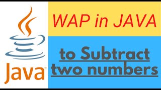 Java Program to Subtract two numbers|User side|Programmer side