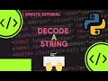 How to decode a string of character encoding code units in Python