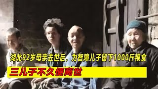 湖北92歲母親去世后為智障兒子留下1000斤糧食，三兒子不久便離世 #案件 #探案 #懸案 #懸疑 #案件解說