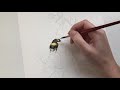 easy watercolor bumble bee real time tutorial