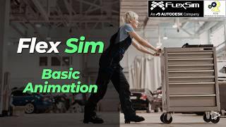FlexSim Operator Animation Tutorial | Push Cart Setup with Process Flow