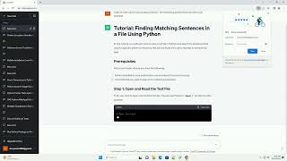 python find matching sentences in file
