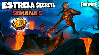 localizacao da estrela secreta semana 5 temporada 8 fortnite battle royale - coelho de madeira fortnite localizacao