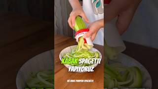 KABAK SPAGETTİ 🍝 #food #pratiktarifler #yemektarifleri #yemek #spagetti #tarif #yemekpanosu