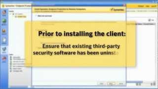 Demonstration of Endpoint Protection 12.1 Client Deployment Wizard