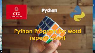 Python program for word repeated count in the string