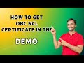 How to get OBC NCL certificate in Tamilnadu? | Demo