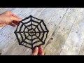 How to make a spider web out of paper