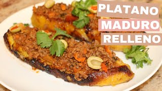 Platano maduro relleno | canoas rellenas| Ros emely