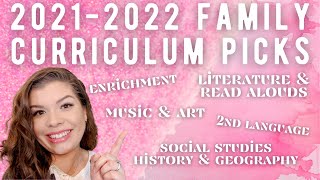 FAMILY HOMESCHOOL CURRICULUM PICKS 2021-2022 | HISTORY/GEOGRAPHY/SCIENCE/ART/MUSIC/LITERATURE