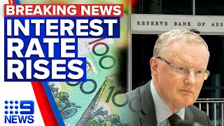 Reserve Bank hands down ninth-straight interest rate hike | 9 News Australia