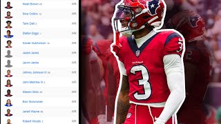 Ranking Every Texans WR