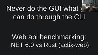 Web api benchmark: .NET 6.0 vs Rust (actix-web)