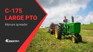 C-175 Large PTO Manure Spreader: (Powerful Farm Manure Spreader In Action!)