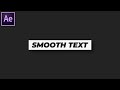 Smooth Text Reveal Animation in After Effects - After Effects Tutorial | No Plugins 2020