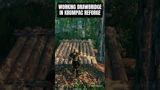 [Valheim] WORKING DRAWBRIDGE in Krumpac Reforged #valheim #krumpac