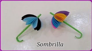 How to make an easy Paper Umbrella - Paper Umbrella