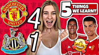 RONALDO🔥 POGBA🤩 5 Things We Learned From MAN UNITED 4-1 NEWCASTLE (Ronaldo Debut Reaction)