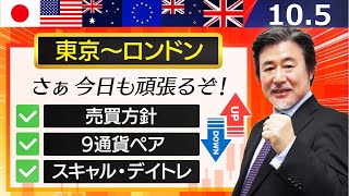 【FX｜相場分析】ドル円は本日売り、クロス円は押し目買いで見てましたが仲値前からドル円が急落、原因判らずクロス円の買いをキャンセル。ドル円・クロス円ともにしばらく様子見です。2023/10/05（木）