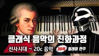 들으면서 배우는 10분 서양음악사 (선사시대-20c음악 까지 피아노곡연주)