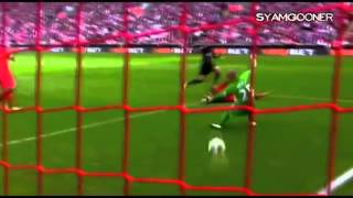 Arsenal Goal #1 - Lukas Podolski Goal Vs Liverpool (2012)