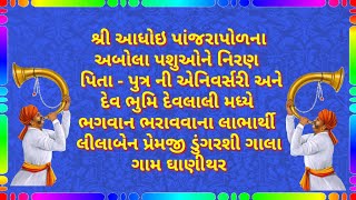 ગામ ધાણીથરના લીલાબેન પ્રેમજી ડુંગરશી ગાલા પિતા - પુત્રના લગ્ન દિવસ નિમિત્તે આપ્યું નિરણ