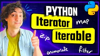 Python Iterator vs Iterable (Visually Explained) | enumerate, map, filter | #Python Course 31