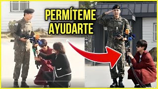 ¿Por qué JIN AYUDÓ a la REPORTERA Durante la Salida de J HOPE del Ejercito?