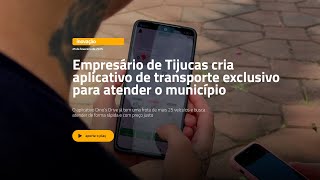 Empresário de Tijucas cria aplicativo de transporte exclusivo para atender o município