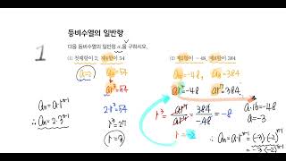 수1 등비수열 개념강의 필수예제1번 등비수열의일반항